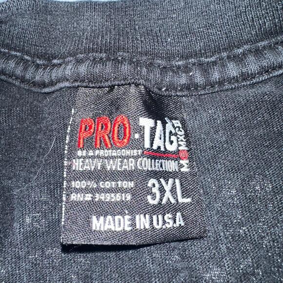 VTG 90s Chicago Bulls 23 Spellout Skyline T Shirt Pro Tag 3XL Jordan USA NBA - Picture 5 of 11